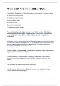 WGU C215 STUDY GUIDE - FINAL&vert;UPDATED&VERIFIED&vert;100&percnt; SOLVED&vert;GUARANTEED SUCCESS