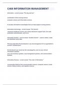 C468 INFORMATION MANAGEMENT&vert;UPDATED&VERIFIED&vert;100&percnt; SOLVED&vert;GUARANTEED SUCCESS