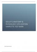 Seeley’s Anatomy & Physiology 13th Edition VanPutte TEST BANK.