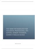 Test Bank for Radiology for the Dental Professional, 9th Edition, Herbert Frommer, Jeanine Stabulas-Savage.