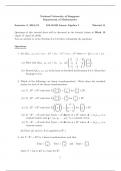 Exam (elaborations) linear algebra 