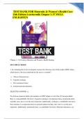 TEST BANK FOR Maternity & Women&rsquo;s Health Care 12th Edition Lowdermilk Chapter 1-37 WELL ENLIGHTEN UPDATED