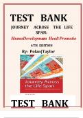 Test Bank Journey Across The Life Span, Human Development and Health Promotion 6th Edition Polan