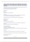 D307 EXAMS QUESTIONS AND ANSWERS