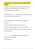 Emt final exam 14 Accurately Answered 2023 Update&period;
