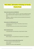 WGU D220 - Information Technology in Nursing Practice Exam