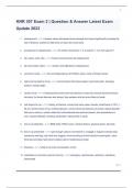 KNR 307 Exam 2 &vert; Question & Answer Latest Exam Update 2023
