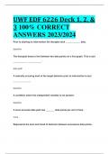 UWF EDF 6226 Deck 1&comma; 2&comma; & 3 100&percnt; CORRECT ANSWERS 2023&sol;2024