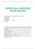 NR509 Week 4/ MIDTERM EXAM 2023/2024