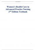 Test Bank For Women's Health Care in Advanced Practice Nursing 2nd Edition By Ivy M Alexander 9780826190017 Chapter 1-46 Complete Guide 
