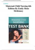 Test Bank For Maternal-Child Nursing 6th Edition By Emily Slone McKinney Chapter (1-55) | A+ ULTIMATE GUIDE  2022