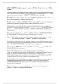 MLO SAFE NMLS safe test practice questions With A&plus; Graded Answers a 100&percnt; Correct