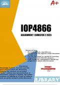 IOP4866 Assignment 1 Semester 2 2023