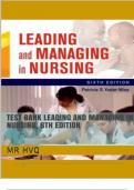 Test bank leading and managing in nursing 6th edition by Patricia.s .yoder wise 