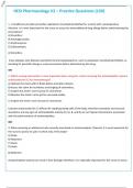 HESI Pharmacology V2 &ndash; Practice Questions &lpar;120&rpar;