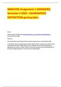 MNG3702 Assignment 1 (ANSWERS) Semester 2 2023 - GUARANTEED DISTINCTION good grades.