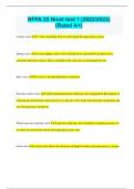 NFPA 25 Nicet test 1 &lpar;2022&sol;2023&rpar; &lpar;Rated A&plus;&rpar;