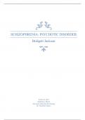 APA Format Paper on Schizophrenia- Psychotic Disorder and More