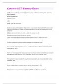 Centene ACT Mastery Exam&vert; Questions with 100&percnt; correct Answers &vert; Verified