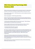 WGU Educational Psychology Q&A Solutions 2023