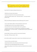 NRF Customer service Exam Study Guide&lowbar; Questions&sol;Answers Latest Updated 2023&period;