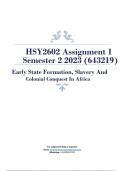 HSY2602 Assignment 1 Semester 2 2023 &lpar;643219&rpar;