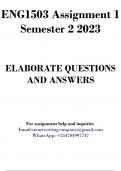 ENG1503 Assignment Semester 2 2023