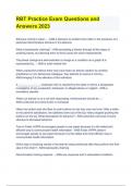 RBT Practice Exam Questions and Answers 2023