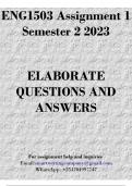 ENG1503 Assignment Semester 2 2023