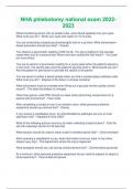 NHA phlebotomy national exam 2022-2023