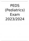 PEDS (Pediatrics) Exam 2023/2024