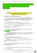 TEST BANK COMMUNITY AND PUBLIC HEALTH NURSING 10TH EDITION RECTOR