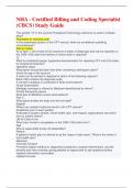 NHA - Certified Billing and Coding Specialist &lpar;CBCS&rpar; Study Guide