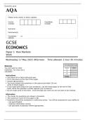 AQA GCSE ECONOMICS Paper 1 MAY 2023 QUESTION PAPER&colon; How Markets Work