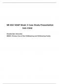 NR 602 SOAP Week 3 Case Study Presentation Sick Child.