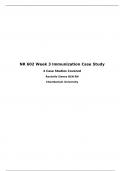 NR 602 Week 3 Immunization Case Study.