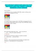 FAA FLIGHT DISPATCHER REAL CERTIFICATION EXAM TEST QUESTIONS AND CORRECT DETAILED ANSWERS&vert; VERIFIED BY A CERTIFIED DISPATCHER&vert; GUARANTEED PASS