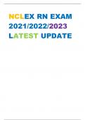 NCLEX RN EXAM  2021/2022/2023 LATEST UPDATE