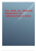 Test Bank for Marketing Management 15th Edition 2024 latest revised update by  by Keller & Kotler.pdf