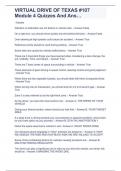 VIRTUAL DRIVE OF TEXAS &num;107 Module 4 Quizzes And Ans&hellip;