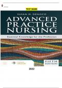 Advanced Practice Nursing-Essential Knowledge for the Profession 5th Edition by Susan M. DeNisco - Latest, Complete and Elaborated Test Bank All Chapters (1-32) Included -Updated for 2023