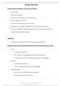 Reading Study Guide