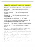 MI Builders Class &lpar;Questions & Answers&rpar;