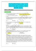 PATHOPHYSIOLOGY 9TH EDITION MCCANCE TEST BANK 2023&period;