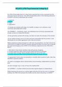 NCLEX LPN Psychosocial Integrity 2 - Questions&comma; Answers and Explanations