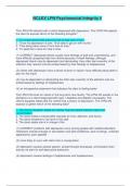NCLEX LPN Psychosocial Integrity 4 - Questions&comma; Answers and Explanations