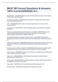 BKAT 9R Correct Questions & Answers 100&percnt; Correct&lpar;GRADED A&plus;&rpar;