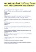 Air Methods Part 135 Study Guide with 192 Questions and Answers&period;