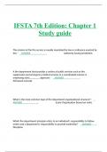 IFSTA 7th Edition: Chapter 1 Study guide 2023/2024