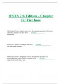 IFSTA 7th Edition - Chapter 12: Fire hose 2023/2024
